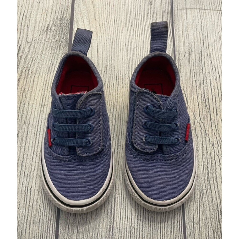 Blue Vans Off the Wall Slip On Little Boy Toddler Shoes, Size 5